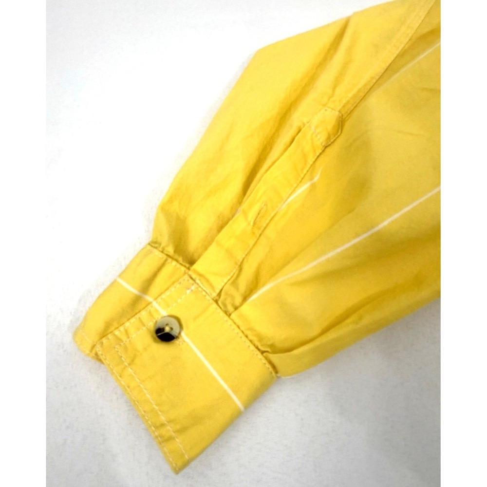 We The Free Urban Outfitters Yellow Striped Button Down Shirt Oversize Womens M - Picture 8 of 12